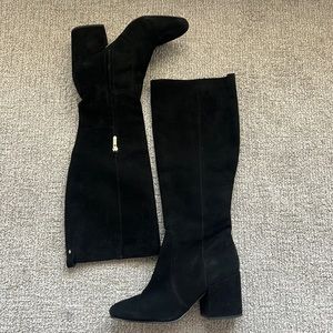 Sam Edelman black suede boots size 10.5